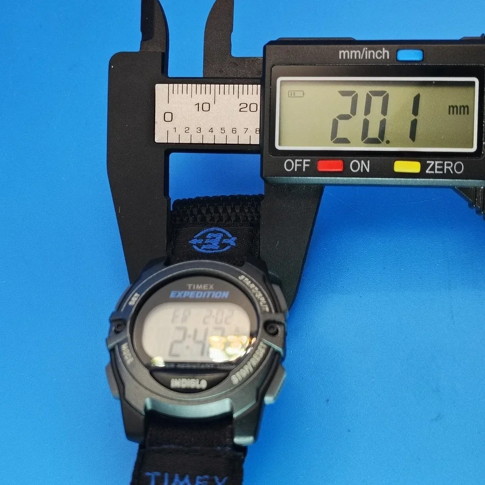 Vintage 2007 Timex Expedition INDIGLO 35mm Mens Quartz Field Watch Restored